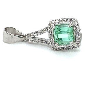 Paraiba Tourmaline 1.20ct White Gold Pendant